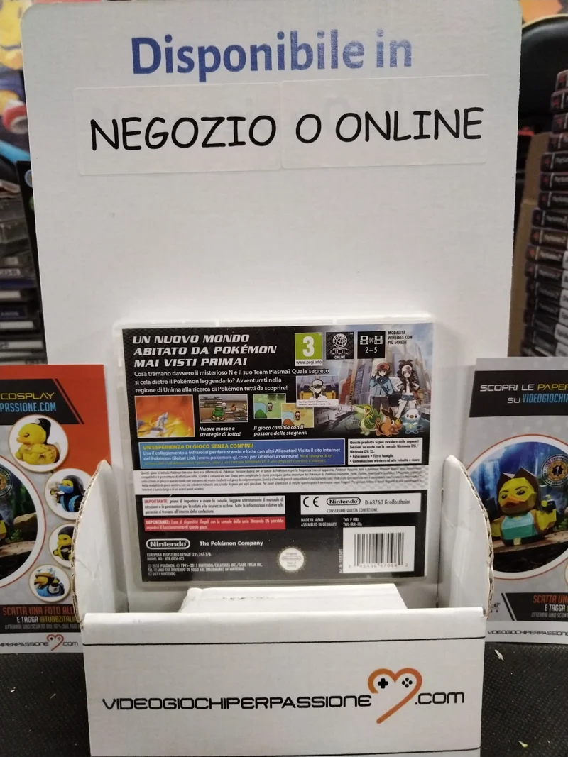 POKEMON VERSIONE NERA NINTENDO DS (versione ita. usato garantito)