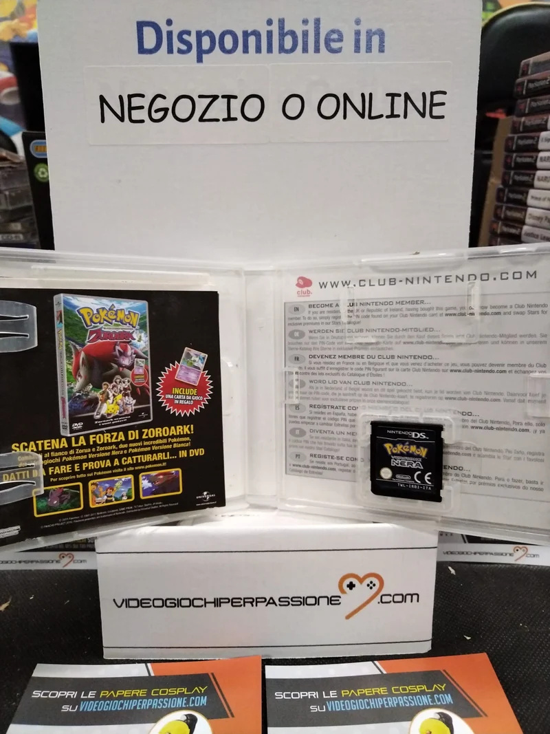 POKEMON VERSIONE NERA NINTENDO DS (versione ita. usato garantito)