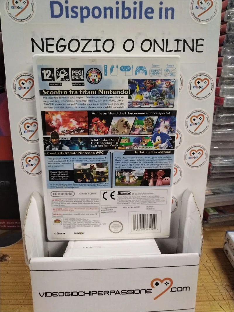 SUPER SMASH BROS. BRAWL NINTENDO WII (usato)(versione ita.)(senza manuale)