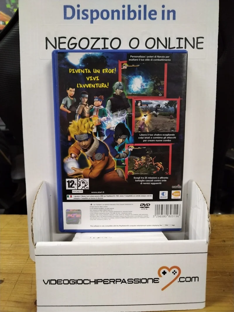 NARUTO UZUMAKI CHRONICLES PS2 (usato garantito)(versione italiana)