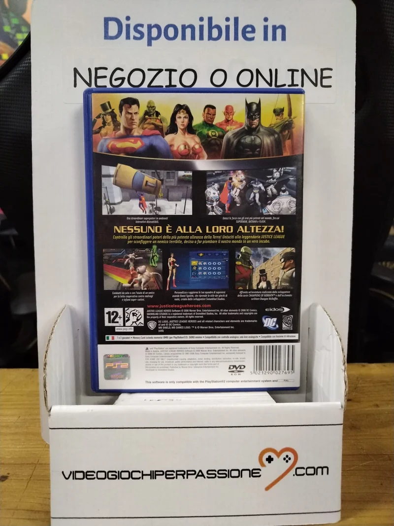 JUSTICE LEAGUE HEROES PS2 (usato garantito)(versione italiana)