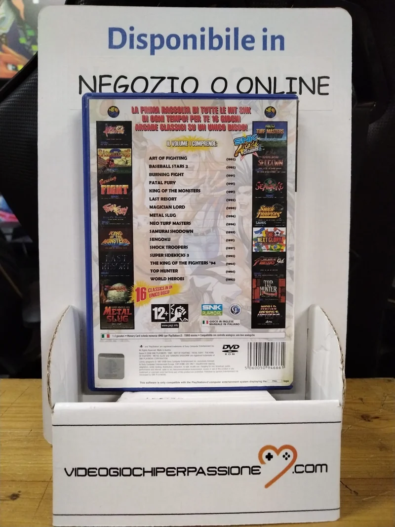 SNK ARCADE CLASSICS VOL.1 PS2 (usato garantito)(versione italiana)