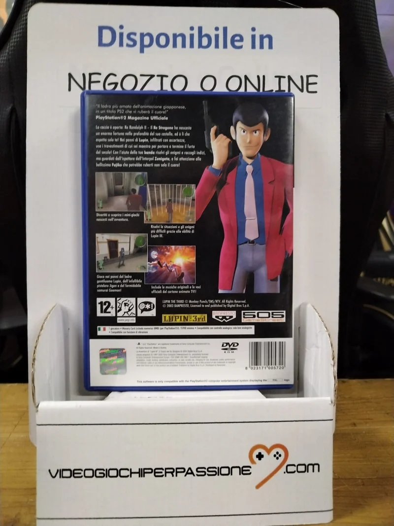 LE AVVENTURE DI LUPIN 3- IL TESORO DEL RE STREGONE- PS2 (usato garantito)(versione italiana)