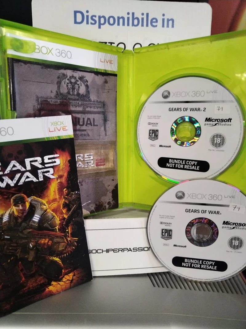 GEARS OF WAR -GEARS OF WAR 2 XBOX 360 (usato garantito)
