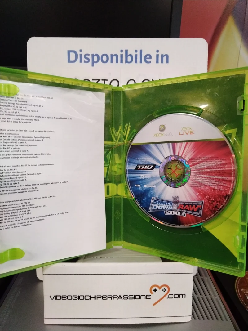 SMACK DOWN ! VS RAW 2007 XBOX 360 (versione italiana)(usato)