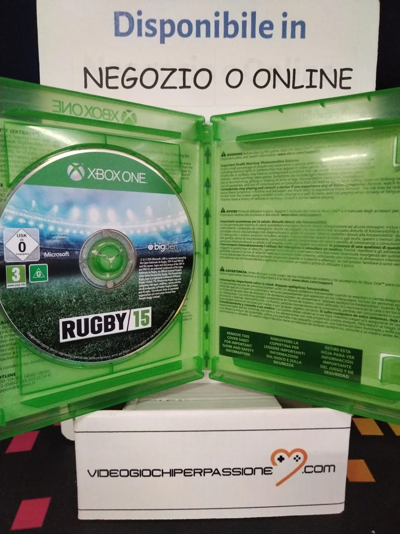 RUGBY 15 XBOX ONE VERSIONE ITA.(usato garantito)