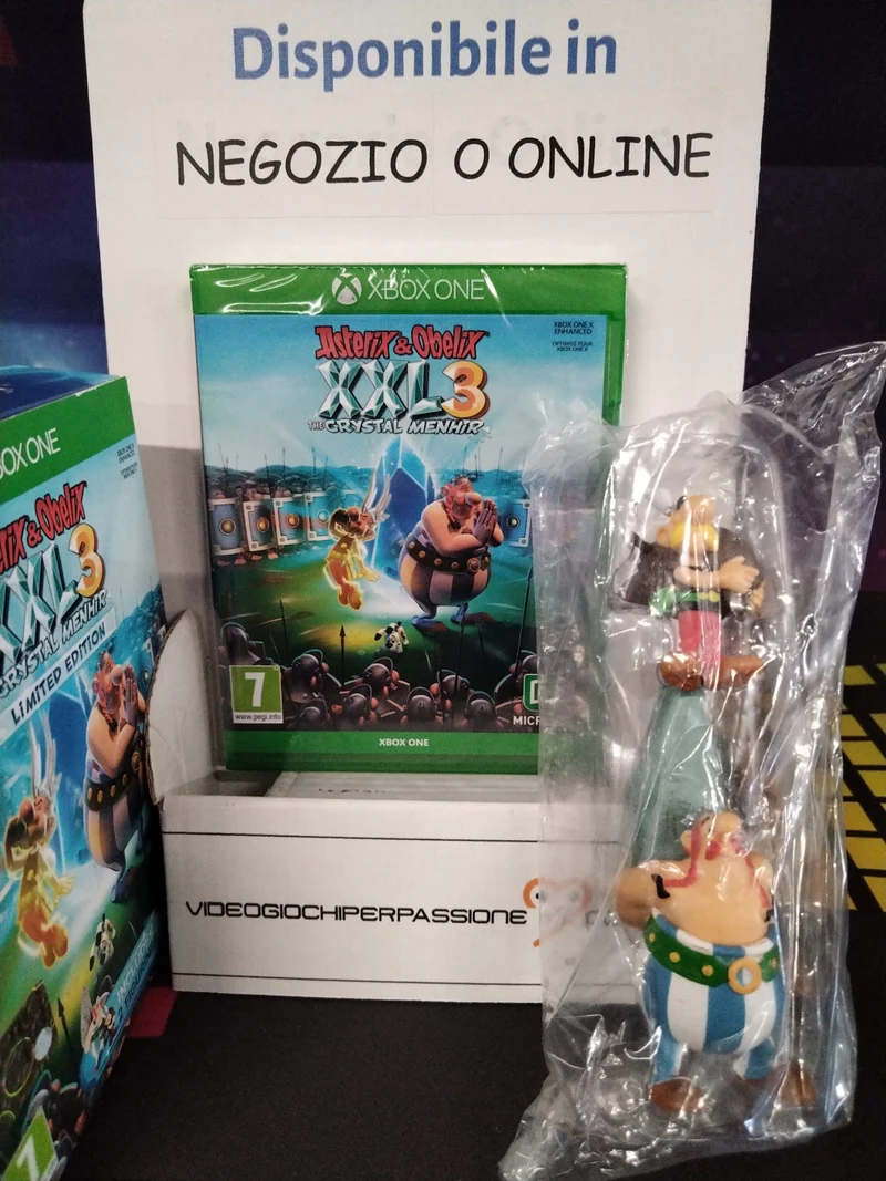 ASTERIX & OBELIX XXL3 – THE CRYSTAL MENHIR – LIMITED EDITION XBOX ONE EDIZIONE EUR.(usato garantito)