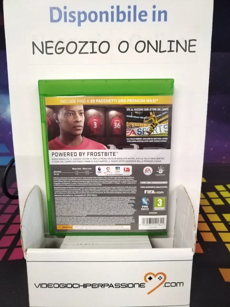 FIFA 17 XBOX ONE VERSIONE ITA. (usato garantito)