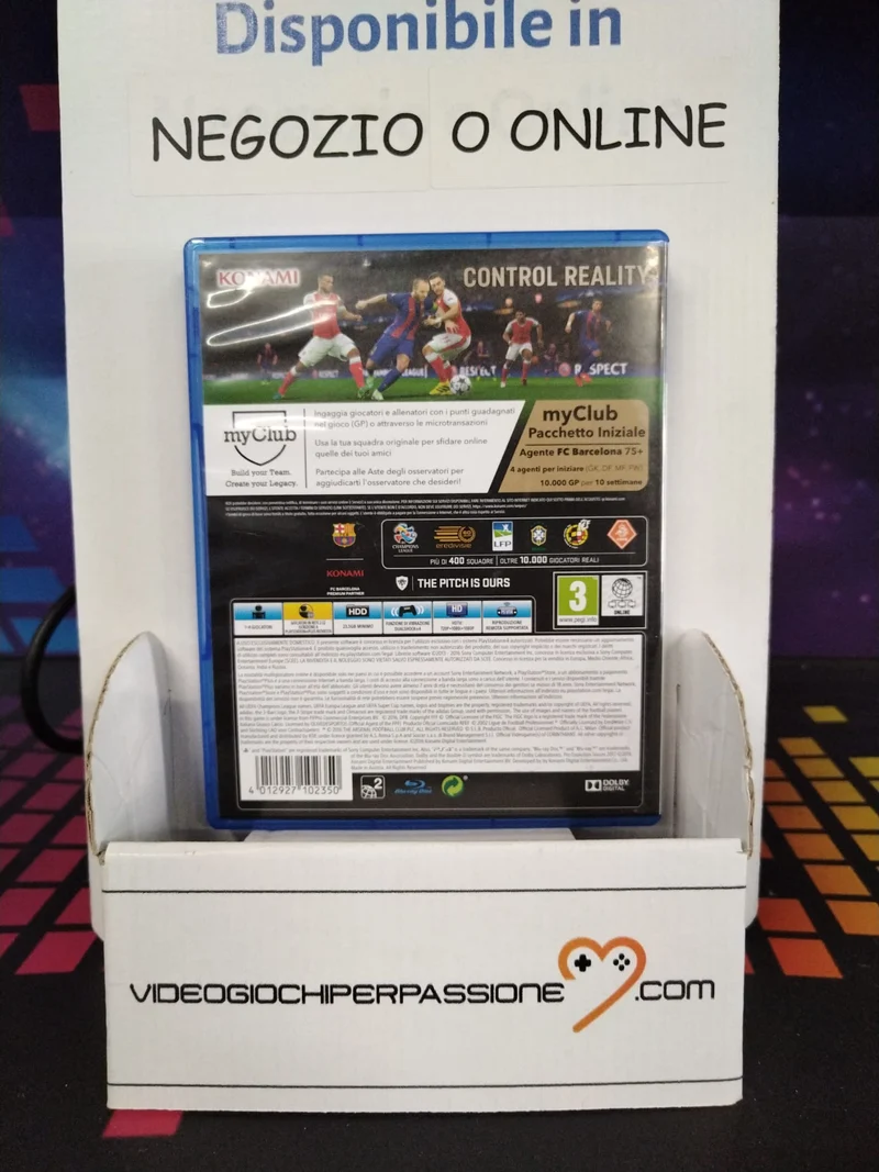 PES 2017 PLASTATION 4 versione ita.(usato garantito)