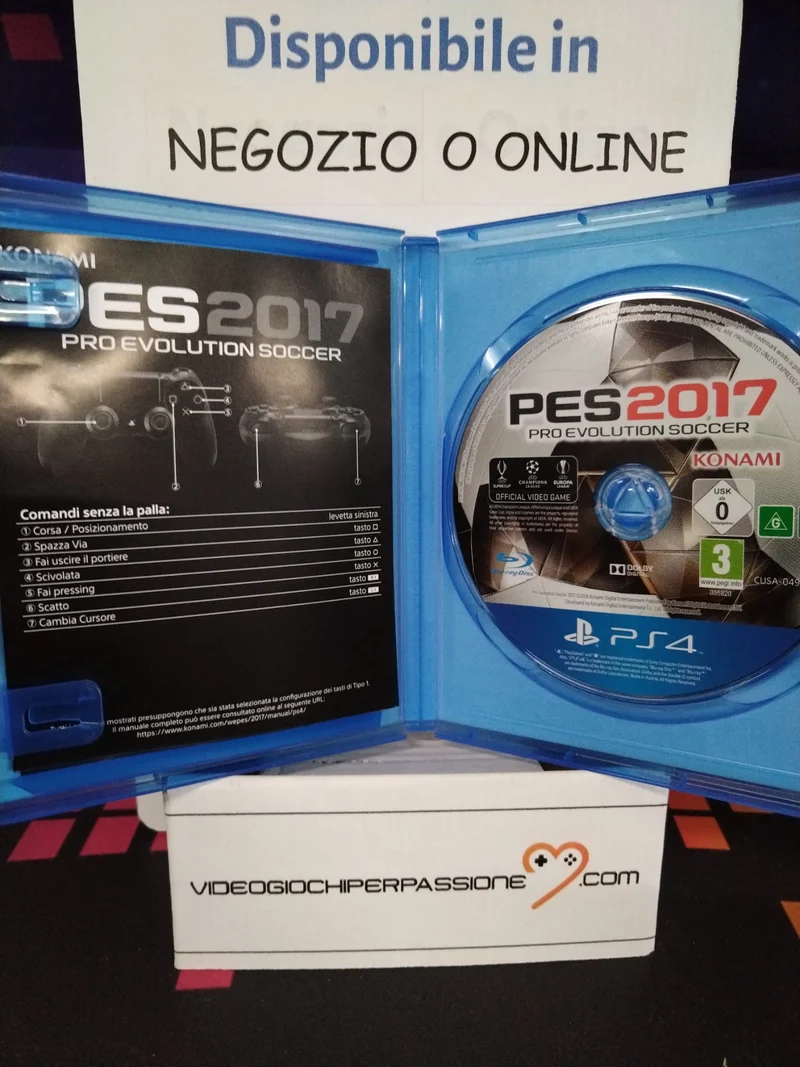 PES 2017 PLASTATION 4 versione ita.(usato garantito)