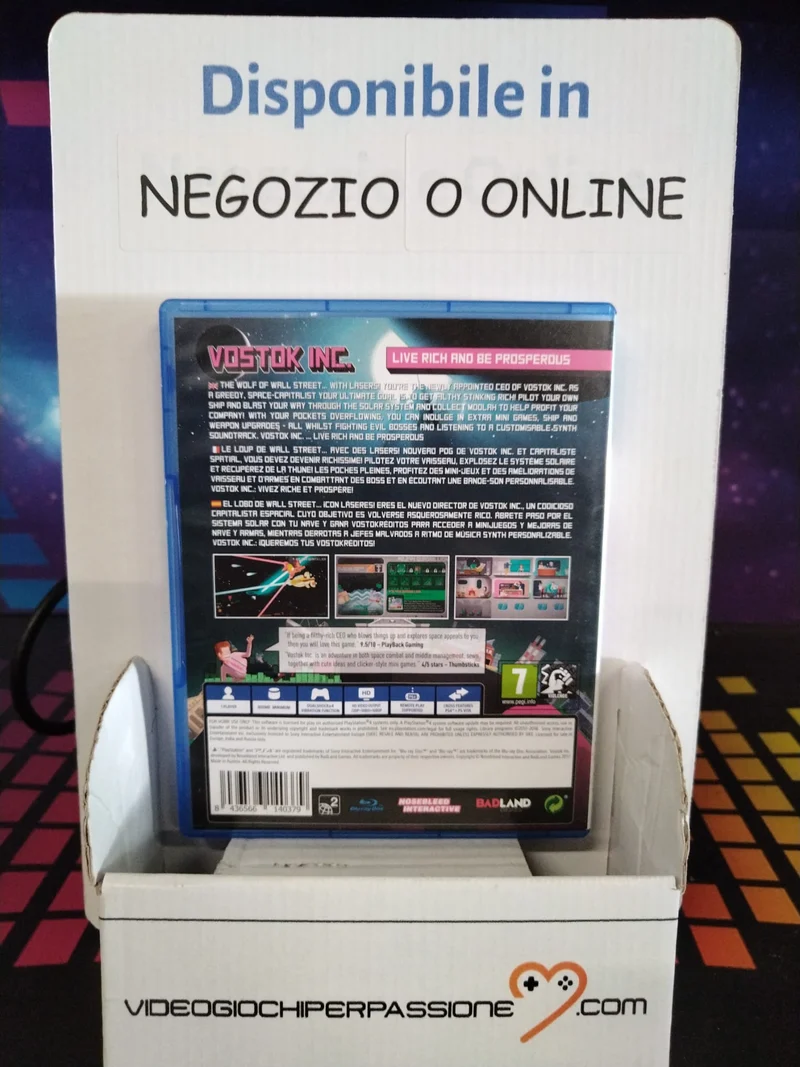 VOSTOK INC. PS4 (usato garantito)(versione europea)