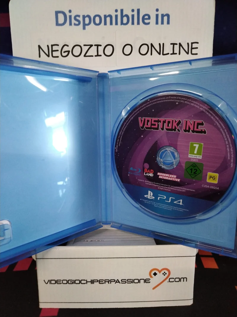 VOSTOK INC. PS4 (usato garantito)(versione europea)