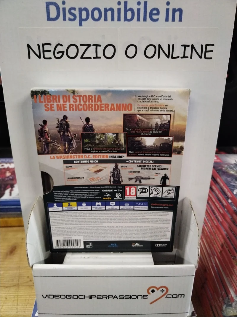 TOM CLANCY'S THE DIVISION 2 WASHINGTON D.C. EDITION PS4 (versione ita.)(usato garantito)