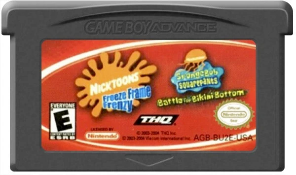 Battle for Bikini Bottom & Freeze Frame Frenzy Double Pack - Nintendo Game Boy Advance