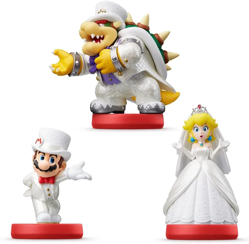 Amiibo 3 Pack: Mario, Peach e Bowser Super Mario Odyssey