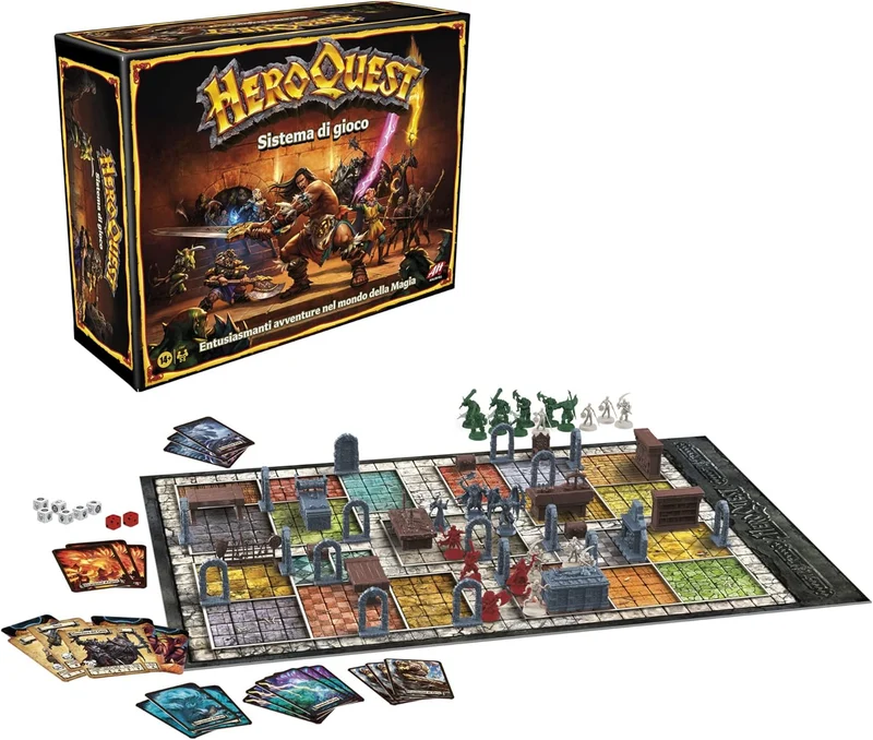 Hasbro - HEROQUEST Gioco Da Tavolo - NUOVA EDIZIONE ITALIANA