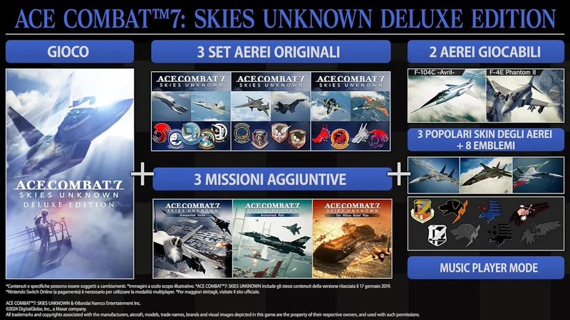 Ace Combat 7 Skies Unknown Deluxe Edition Nintendo Switch Edizione Europea
