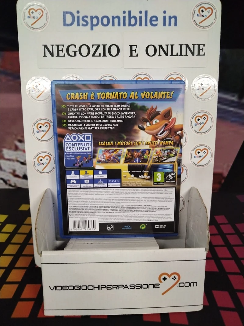 CTR Crash Team Racing Nitro Fueled PS4 (usato garantito)(ver. italiana)