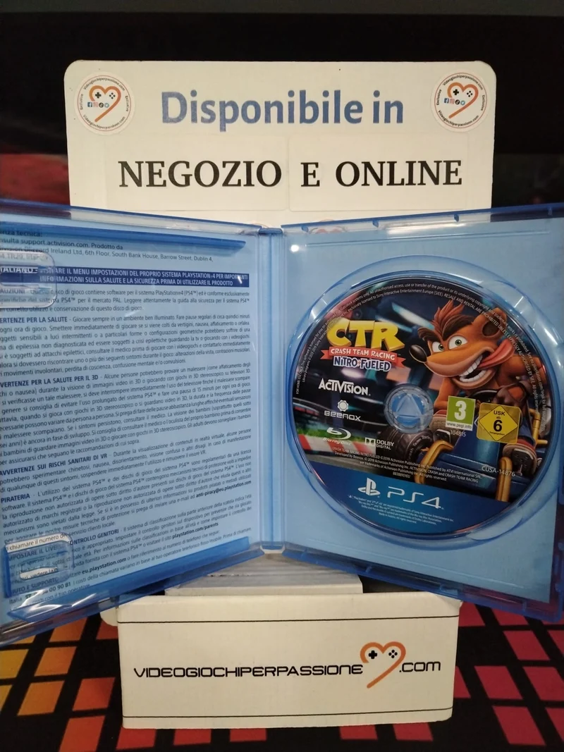 CTR Crash Team Racing Nitro Fueled PS4 (usato garantito)(ver. italiana)