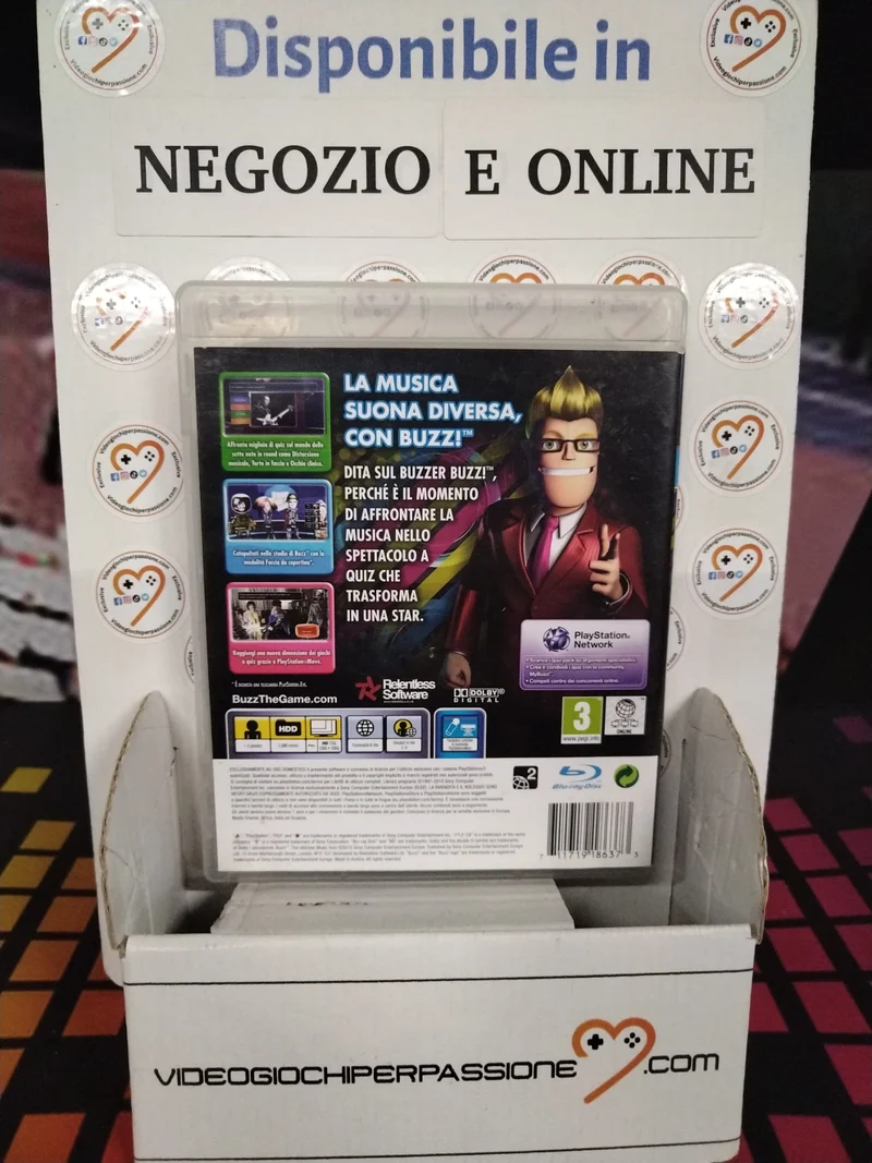 Buzz The Ultimate Music Quiz PS3 (usato )(versione italiana)