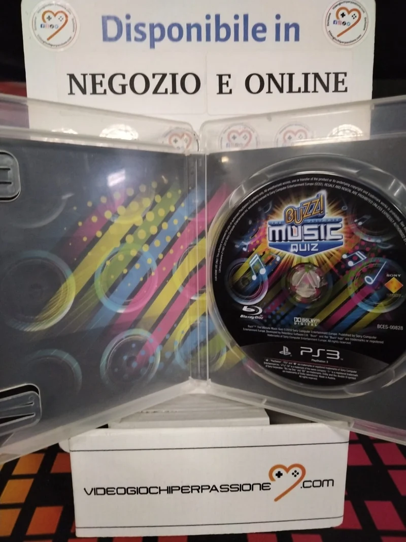 Buzz The Ultimate Music Quiz PS3 (usato )(versione italiana)