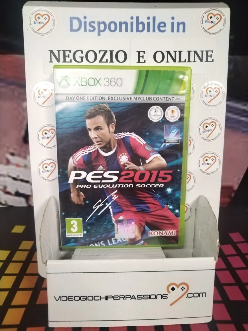 PES 2015 Pro Evolution Soccer 2015 - Day One Edition - XBOX 360 (usato)(ver. ita.)