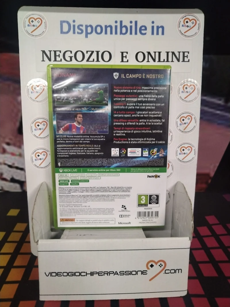 PES 2015 Pro Evolution Soccer 2015 - Day One Edition - XBOX 360 (usato)(ver. ita.)