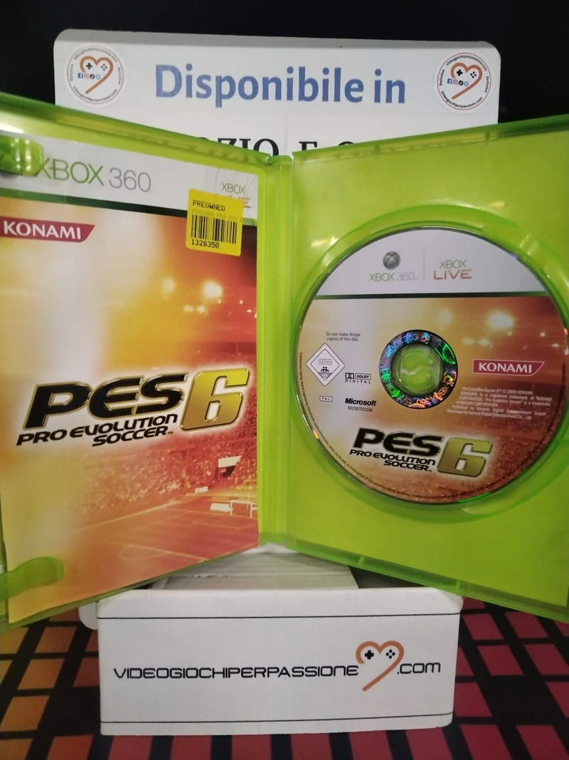 PES 6 Pro Evolution Soccer XBOX 360 (usato)(versione italiana)