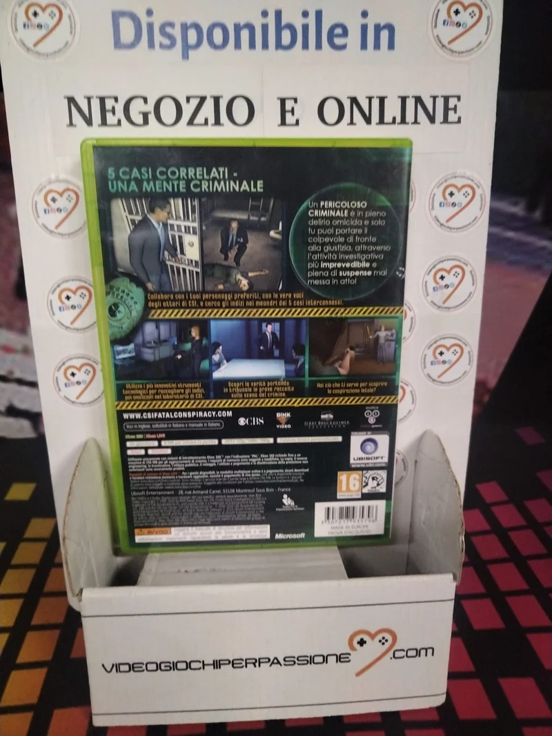 CSI : Crime Scene Investigation Cospirazione Letale XBOX 360 (usato)(ver: italiana)