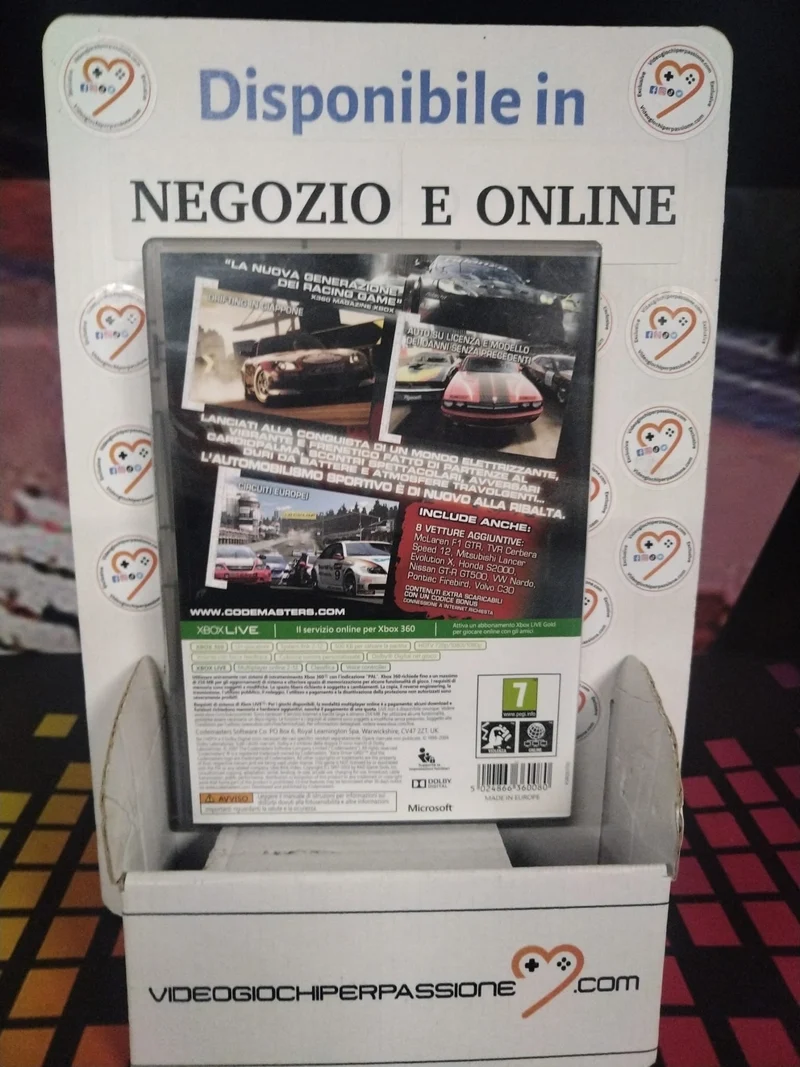 Race Driver Grid Reloaded XBOX 360 (usato garantito)(versione italiana)