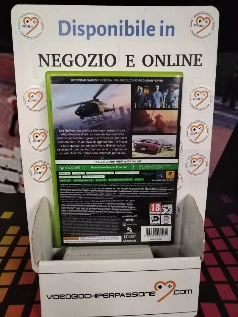 Grand Theft Auto V (GTA 5) - Xbox 360 (usato garantito)(ver. italiana)