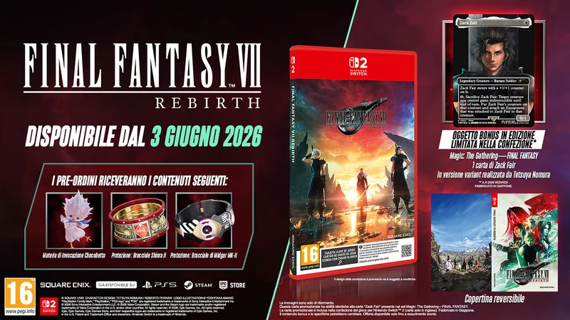 Final Fantasy VII Rebirth Nintendo Switch 2 Edizione Europea