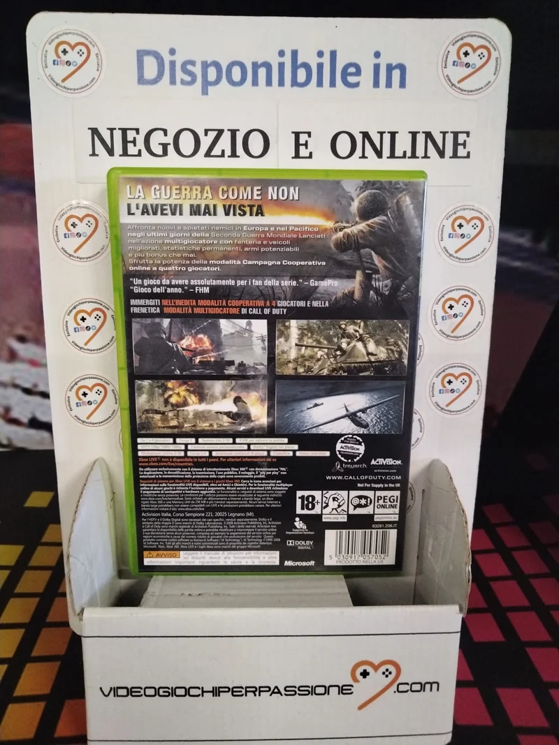 Call of Duty World at War XBOX 360 (usato garantito)(versione italiana)