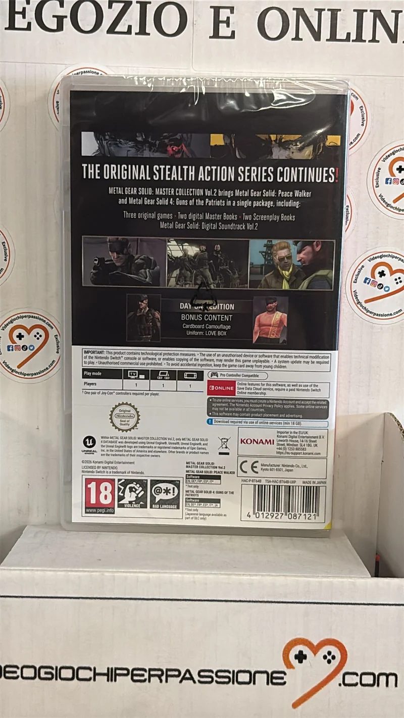 Metal Gear Solid: Master Collection Volume 2 Nintendo Switch Edizione Europea