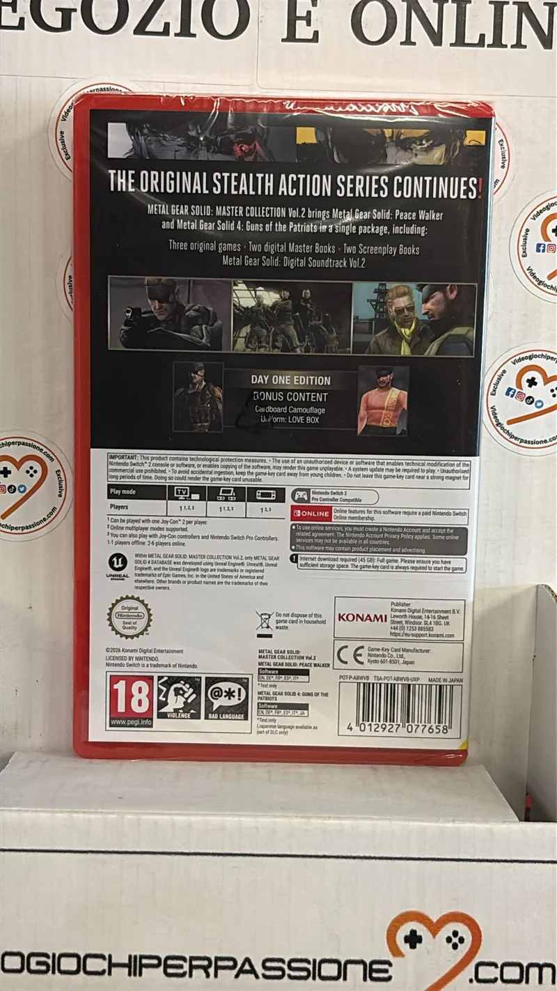 Metal Gear Solid: Master Collection Volume 2 Nintendo Switch 2 Edizione Europea