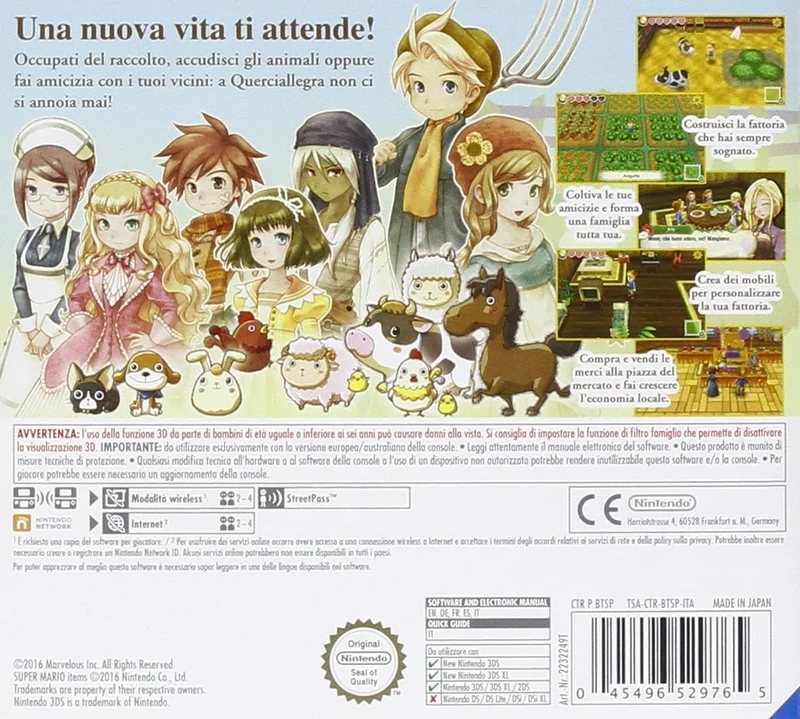 STORY OF SEASONS NINTENDO 3DS VERSIONE ITALIANA