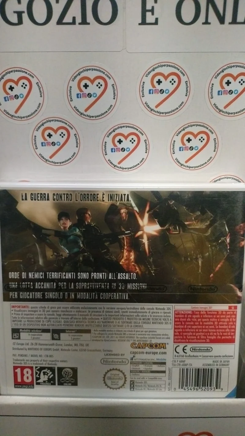 Resident Evil: the Mercenaries 3D Nintendo 3DS Edizione Italiana