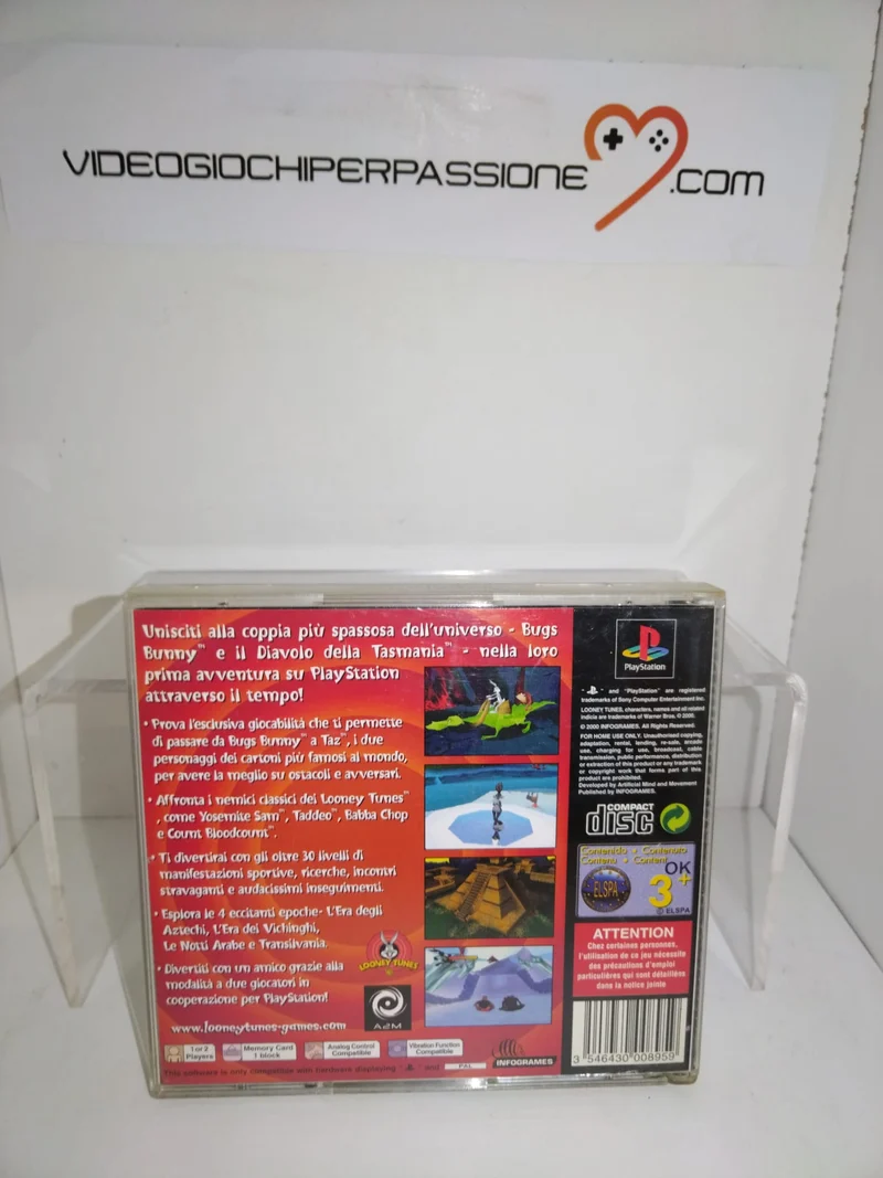 BUGS BUNNY E TAZ IN VIAGGIO NEL TEMPO PS1 (usato garantito)