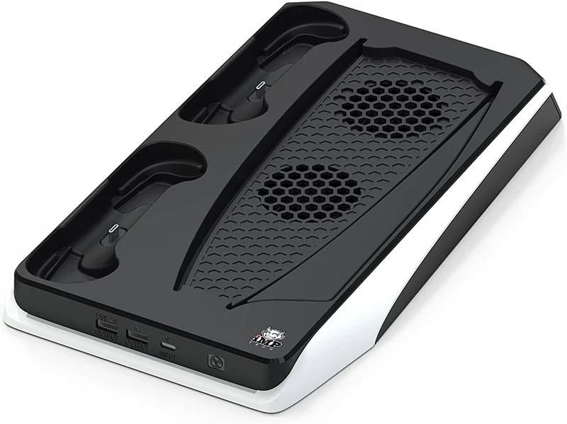 Imp Gaming DLX Twin Charging Tower Inc Cooling Fans & Game Storage Stand –