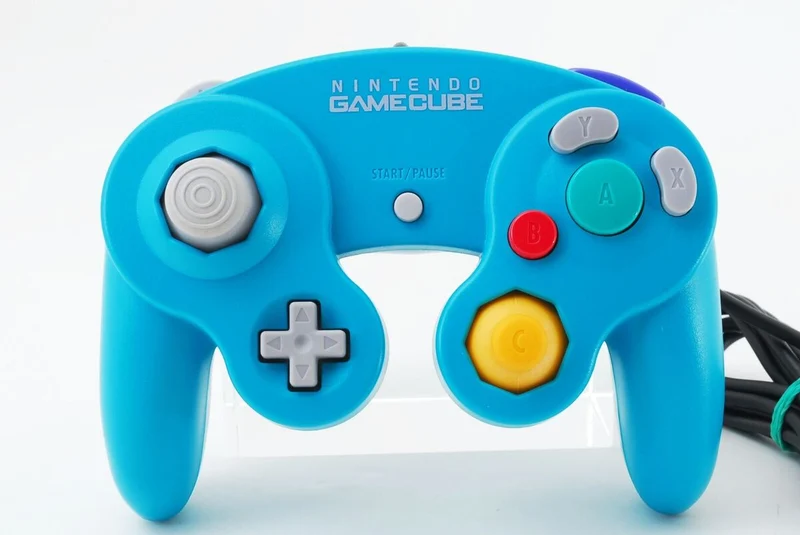 Nintendo GameCube Emerald Blue Controller (DOL-003)
