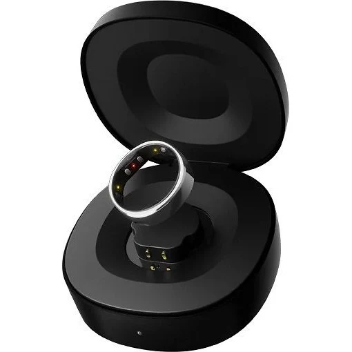 RingConn Gen 2 Smart Ring, Black, Size 9