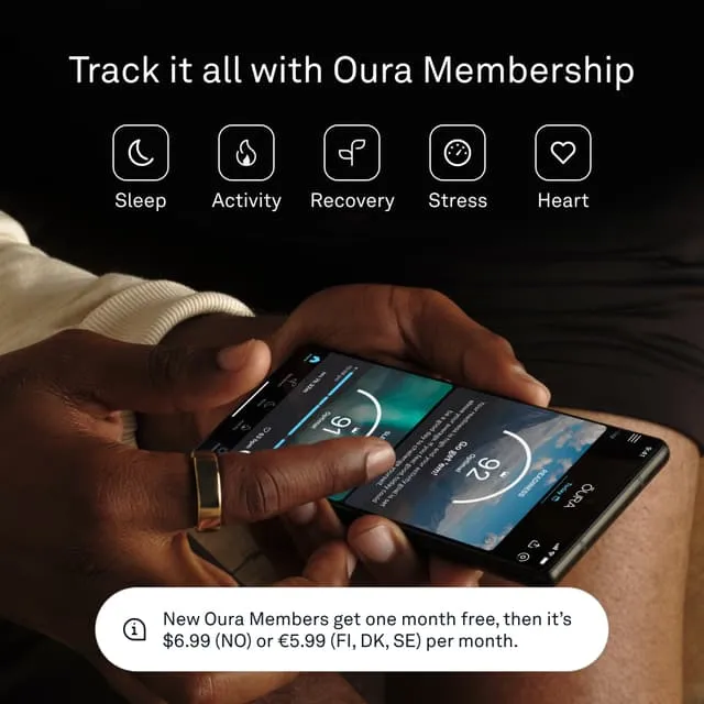 Oura Gen3 Horizon US 13 Set, Black