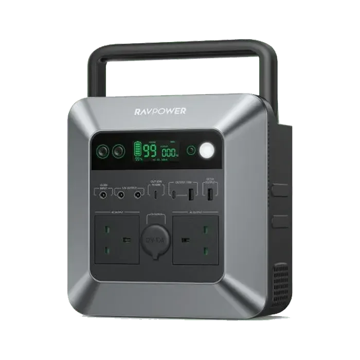RAVPower 712Wh | 600W Portable Power Station - Black