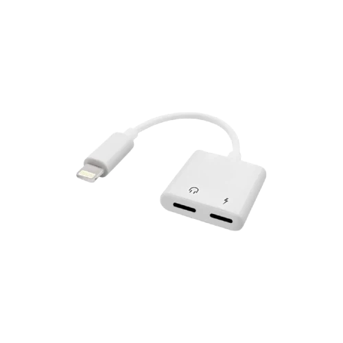 Recci RDS-A01 2-in-1 Lightning Converter - White