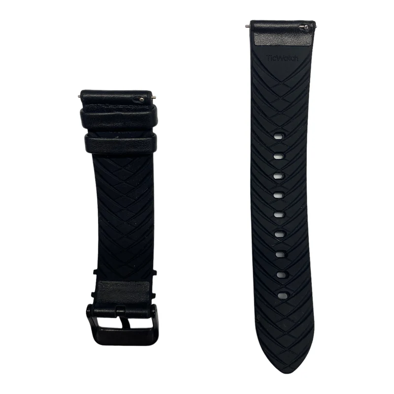 Mobvoi Ticwatch Pro Leather 22mm Wristband (Black) - Accessories