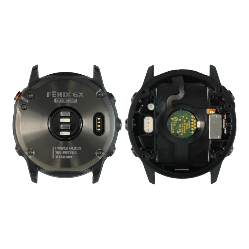Garmin Fenix 6X Pro Solar Back Cover Housing Shell (Black) - Parts