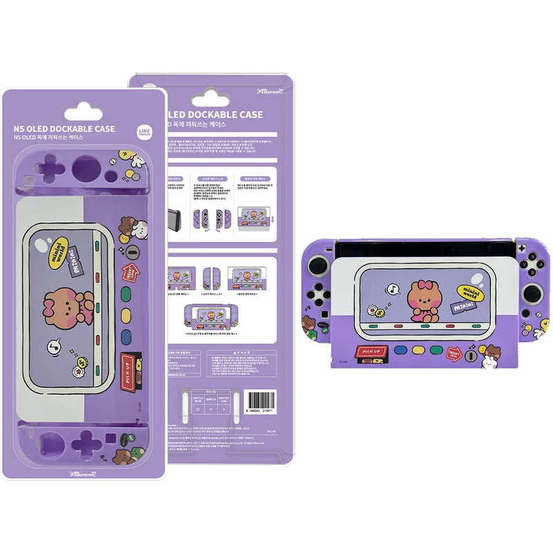 Gammac LINE Friends Nintendo Switch OLED Protective Case and Dockable Case