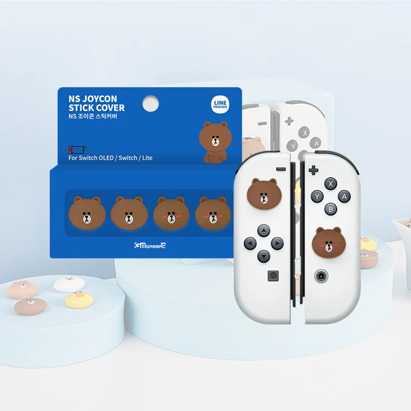 Gammac LINE Friends Nintendo Switch Joy-Con Analog Stick Cover