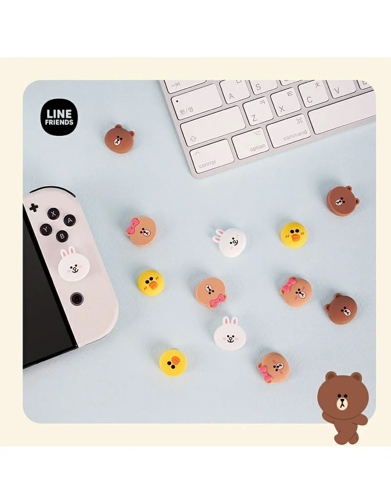Gammac LINE Friends Nintendo Switch Joy-Con Analog Stick Cover