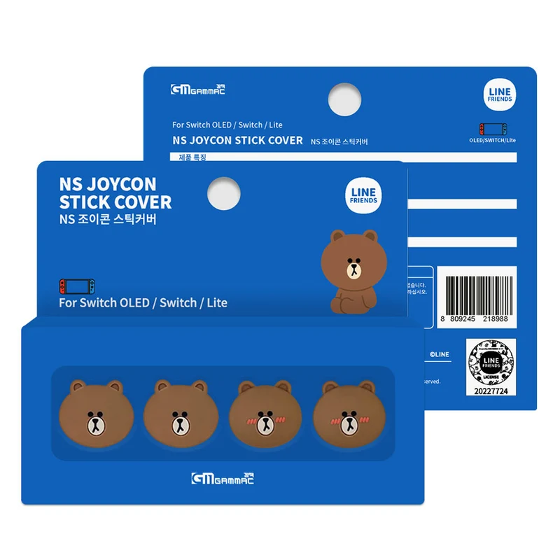 Gammac LINE Friends Nintendo Switch Joy-Con Analog Stick Cover